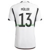 Maillot de Supporter Allemagne Muller 13 Domicile Coupe du Monde 2022 Pour Homme